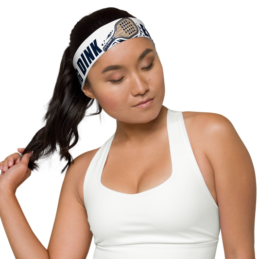 Big Dink Energy headband, angled front view
